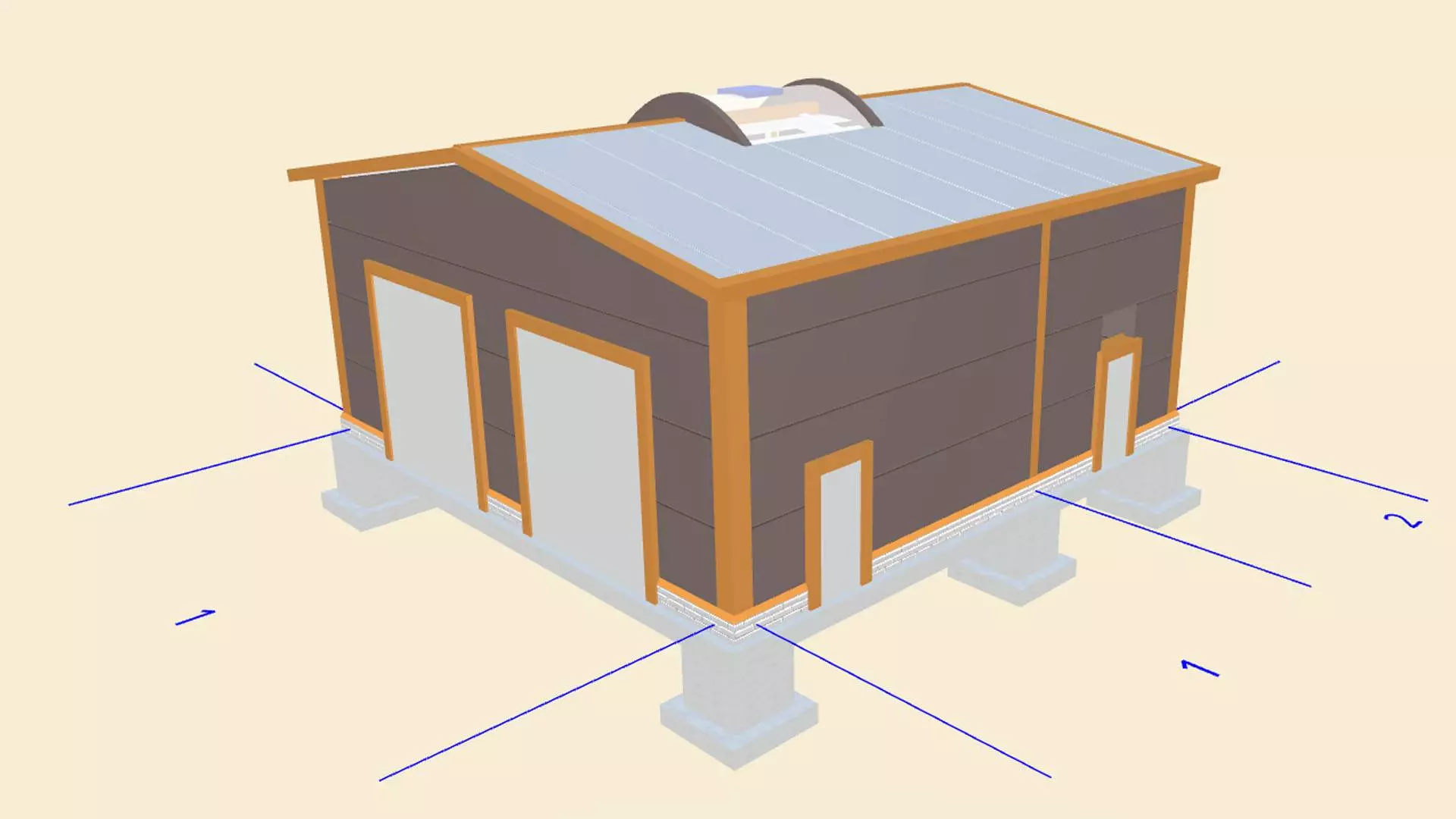 153. Pre-fabricated service station (auto repair shop) 10х10х4 in Dzerzhinsk, Moscow region, Russia