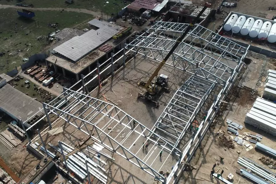 130. Pre-engineered supermarket and warehouse 30x60x6 in Makhachkala, Russia