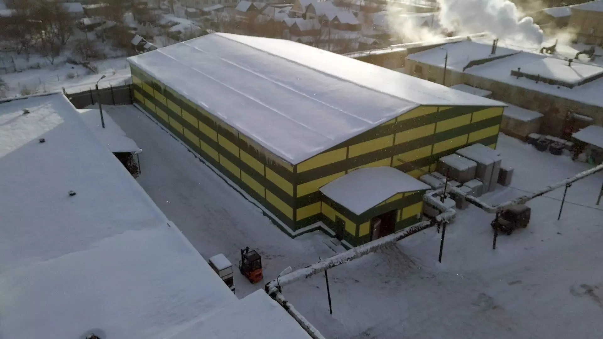 105. Prefabricated vegetable processing center and warehouse  29 x 50 x 7.1 in Tula, Russia