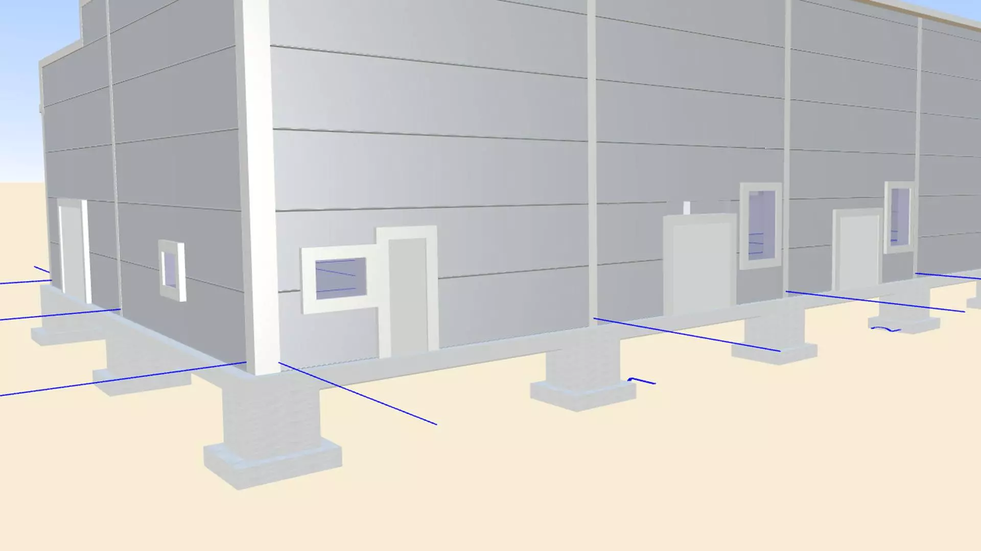 155. Pyaterochka prefabricated supermarket 15x36x4 in Ryazan, Russia