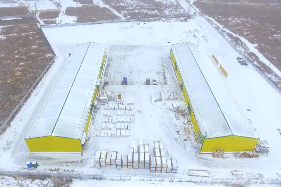 95. Prefabricated steel warehouse for retail trade 18W х 72L х 7H in Tula, Russia