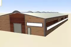 108. Pre-engineered roof extension for a local warehouse in Moscow, Russia