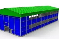 96. Prefabricated fish workshop 18 x 41.2 x 12.6 in Murmansk, Russia