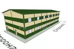 97. Prefabricated fish and meat processing complex 12 x 30 x 7.6 in Novy Urengoy, Russia