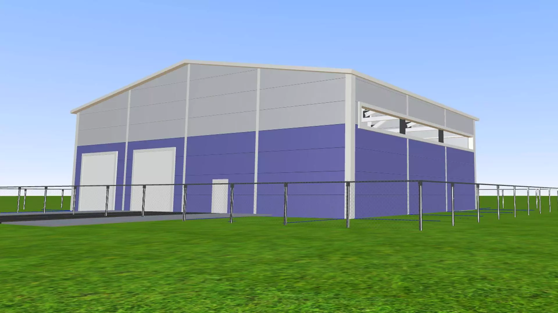 156. Prefabricated warehouse 24x18x6 for a concentrated juice production plant in Michurinsk, Russia 