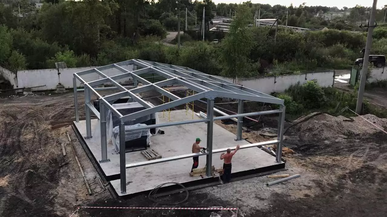 7.2 Prefabricated steel railway station 12 х 18 х 4 in Kostroma, Russa