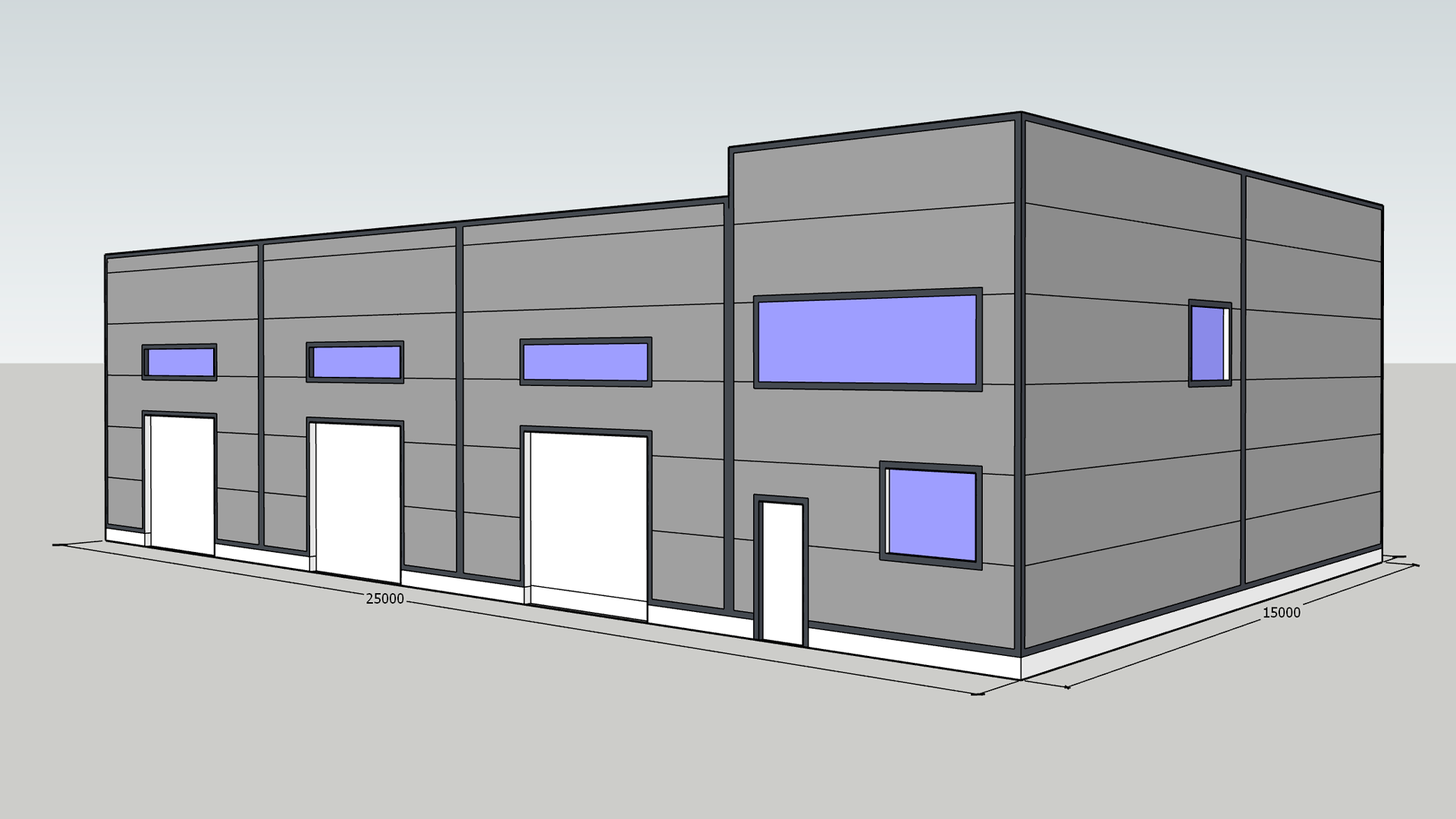 The PK Vesta plant announces an order of prefabricated technical auto service 15W x 25L x 4.4H in Arkhangelsk, Russia