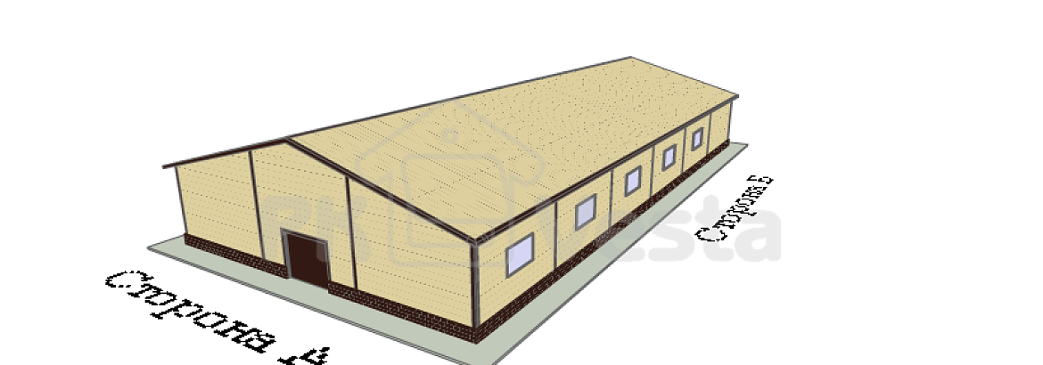 81. Prefabricated steel military mini-factory for the manufacture of electronics 18 x 36 x 4.2 in Kimovsk, Russia