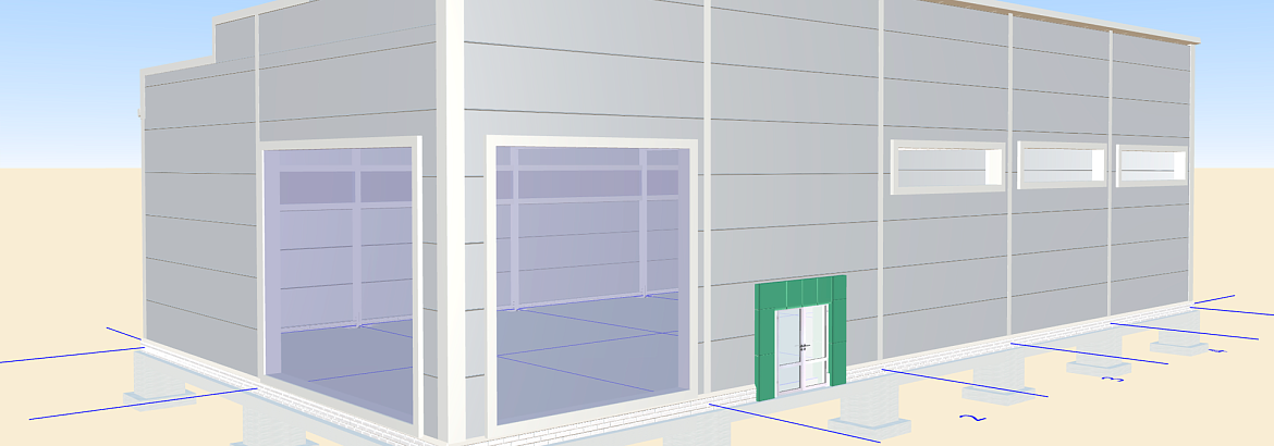 189. Prefabricated supermarket 16W x 32L x 6H in Tula, Russia.
