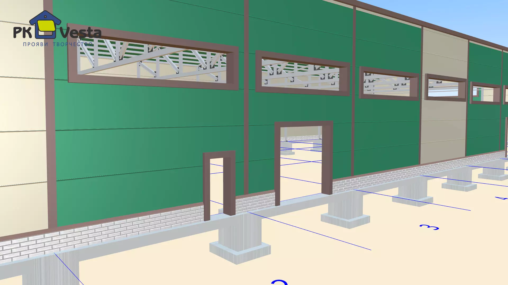 PK Vesta announces an order for a pre-engineered steel warehouse measuring 21W x 54L x 6H made out of LSGF in Astana, Kazakhstan