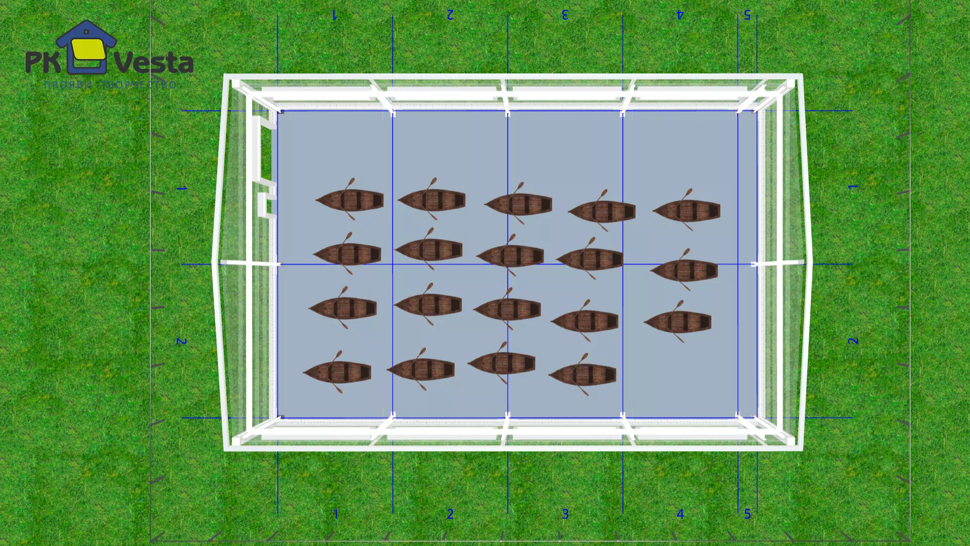 PK VESTA announces an order for a pre-engineered hangar 16W x 26L x 4.7H made out of LSGF in Balashikha, Russia