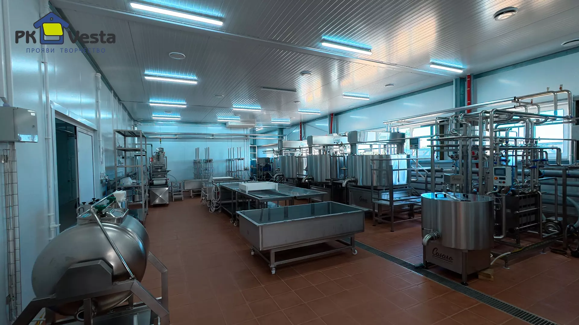 The PK Vesta plant announces an order for a pre-engineered cheese factory 18W x 30L x 4H in the Kanerga village, Russia.