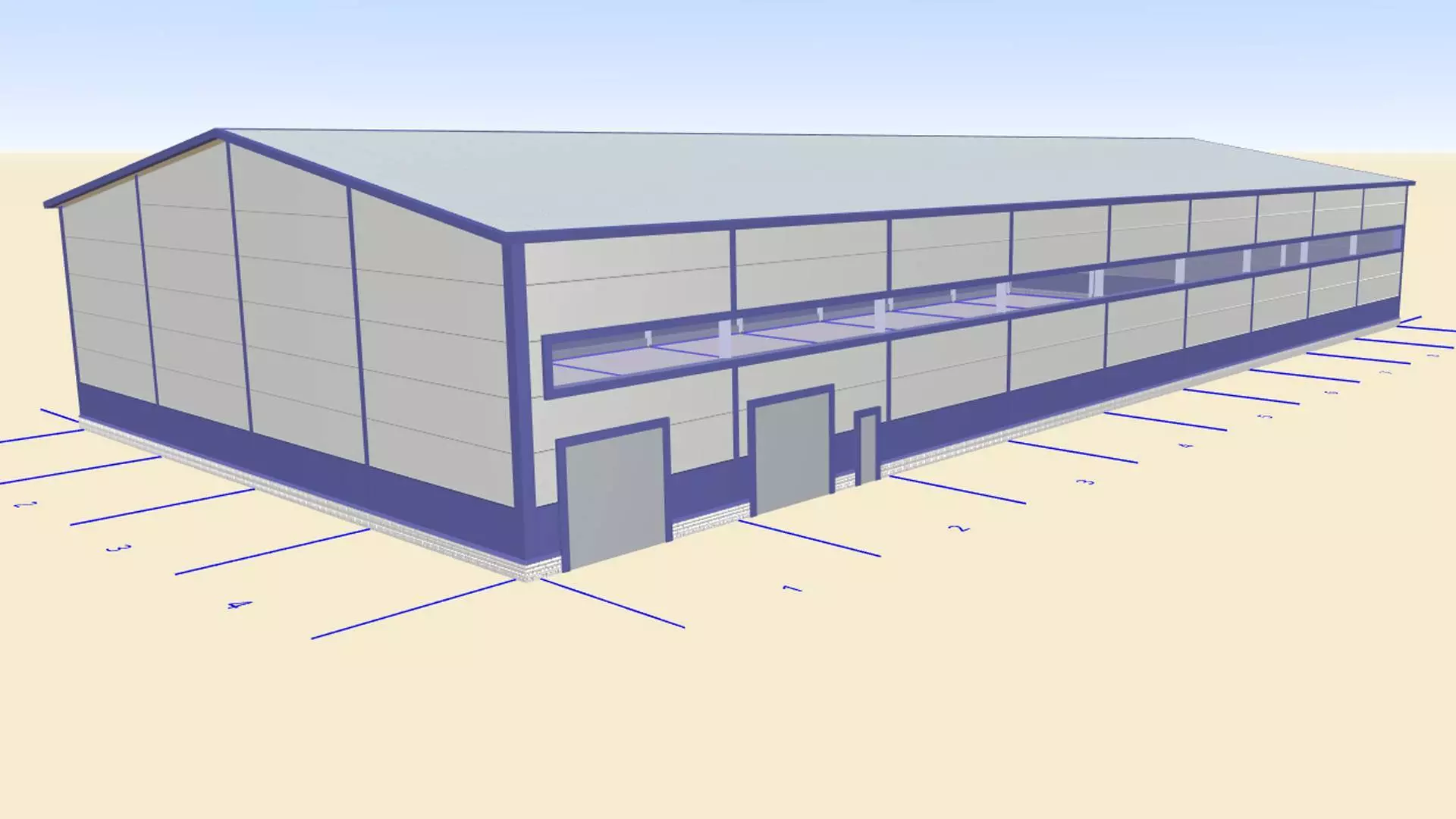 PK Vesta announces the order of a prefabricated warehouse 24W x 54L x 7.5H for furniture production in the village of Okulovka near Veliky Novgorod, Russia