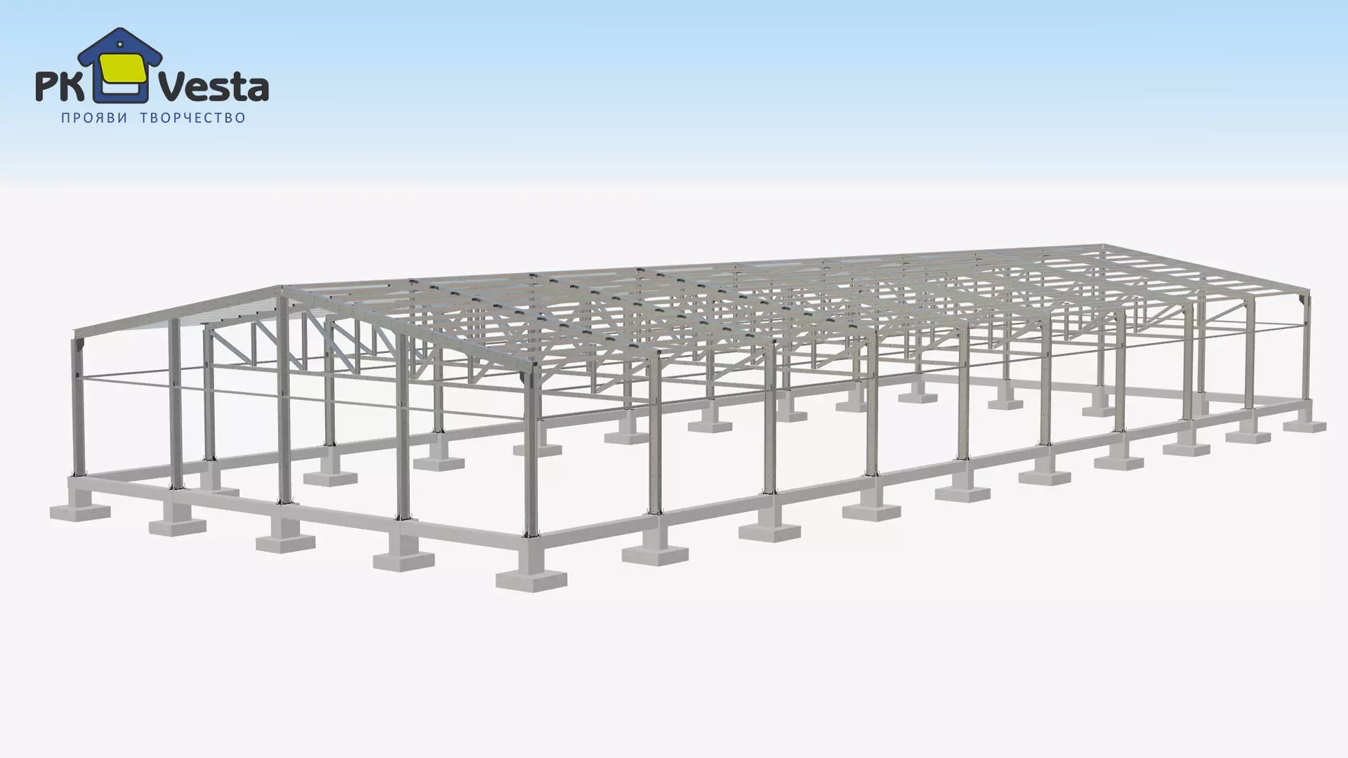 PK VESTA announces an order for a pre-engineered school, gym and cafeteria 21W x 56L x 3.5H (1 174 sq.m.), made out of Light Steel Framing in Gurzuf, Crimea, Russia