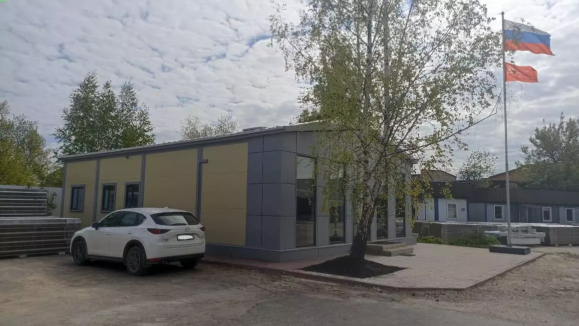 PK Vesta plant announces the order and assembly of a prefabricated office 10x14x3 in Tula, Russia