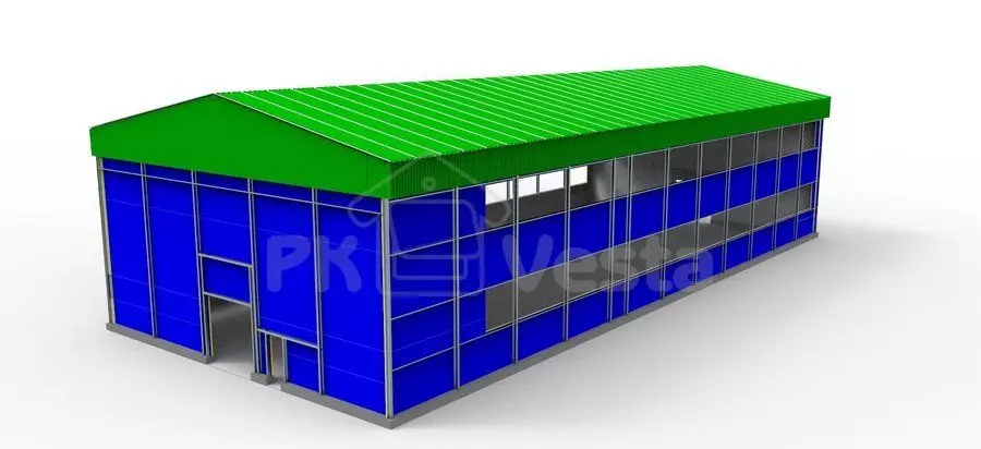 PK VESTA announces the order of a pre-fabricated two-storey steel fish processing workshop 18W х 41.4L х 12.6H in Murmansk, Russia