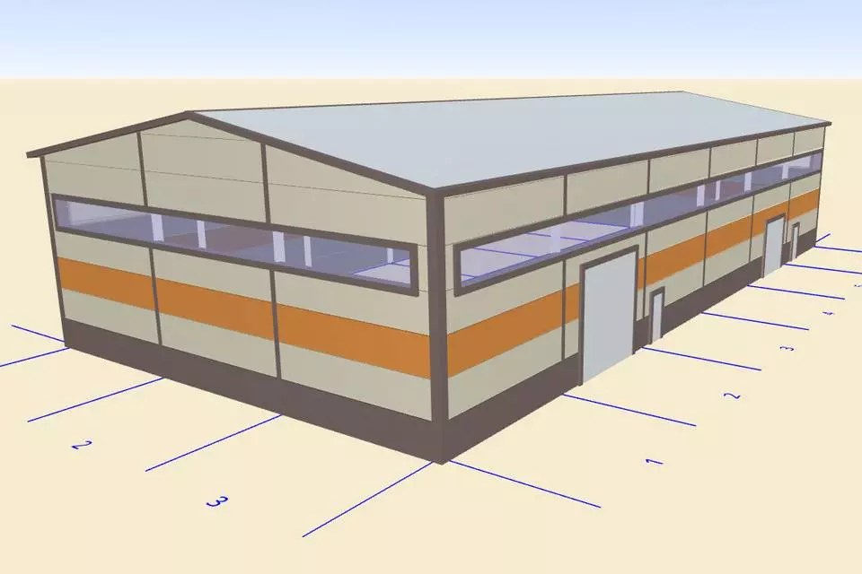 PK Vesta plant announces an order for a prefabricated warehouse 18x36x6 from LSGF in Odintsovo, Moscow region, Russia