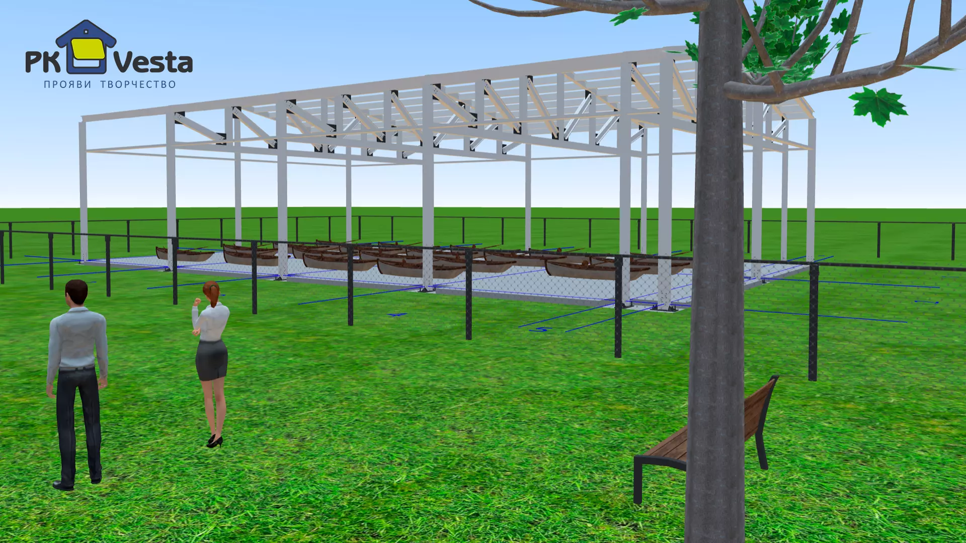 PK VESTA announces an order for a pre-engineered hangar 16W x 26L x 4.7H made out of LSGF in Balashikha, Russia