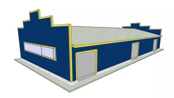 49. Food supermarket 15х32х3,8, Chehov, Moscow region, Russia