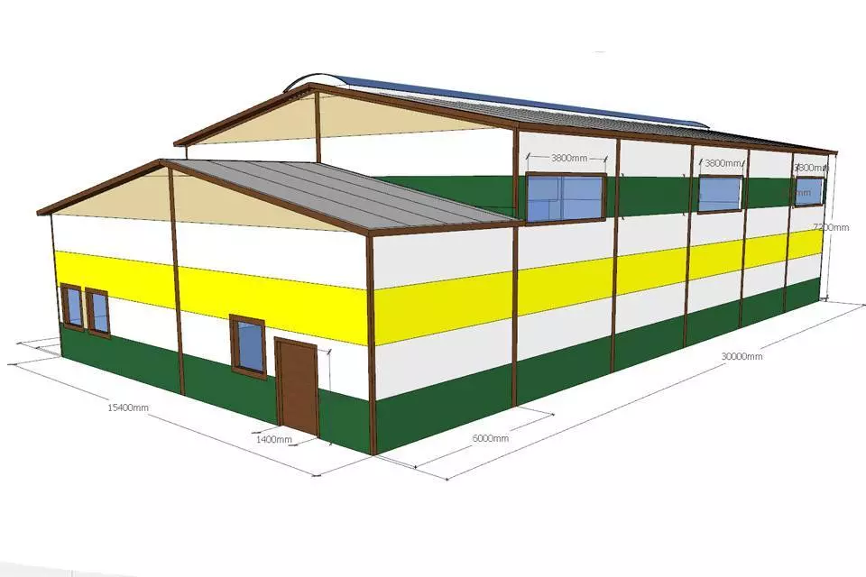 PK Vesta plant announces the order of a new sports hall 15W x 30L x 7.1H for a private school in Blagoveshchensk, Russia.