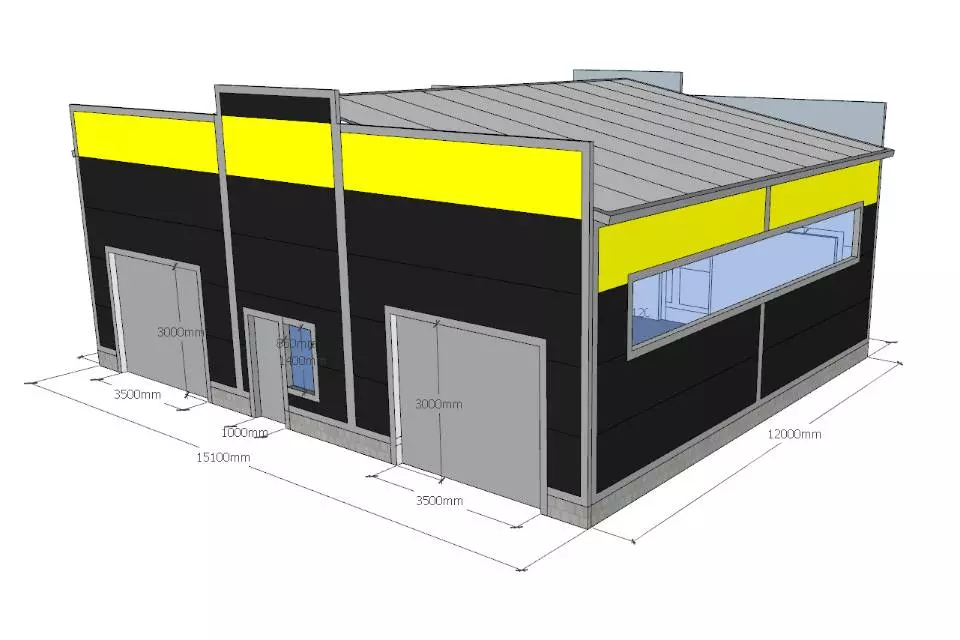 PK Vesta plant announces the order of a prefabricated car wash 15x12x5.2 in Tula, Russia