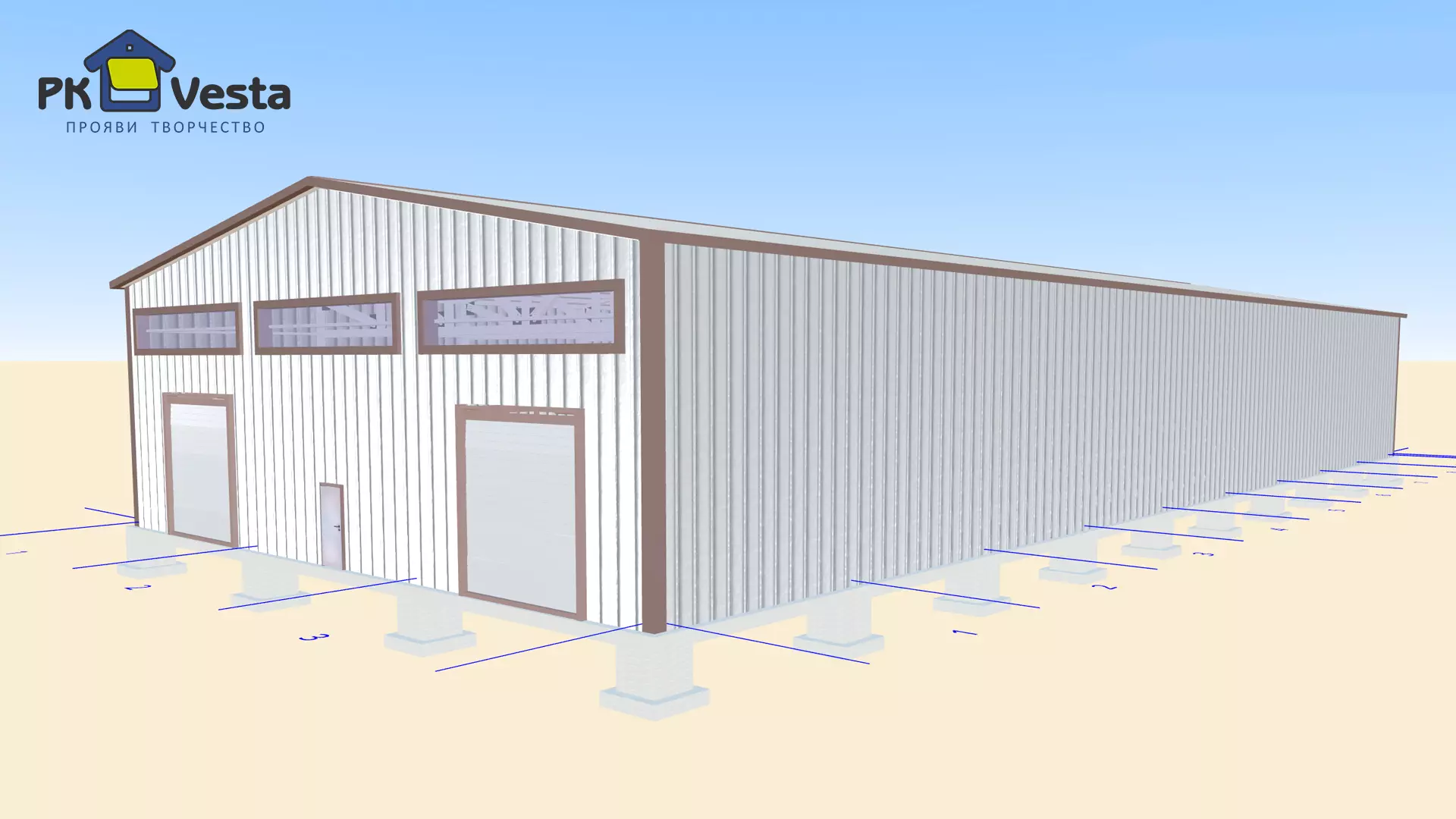 PK Vesta announces an order for a pre-engineered 22W x 55L x 7H cold storage warehouse for a furniture production facility in Sevastopol, Crimea, Crimea, Russia.