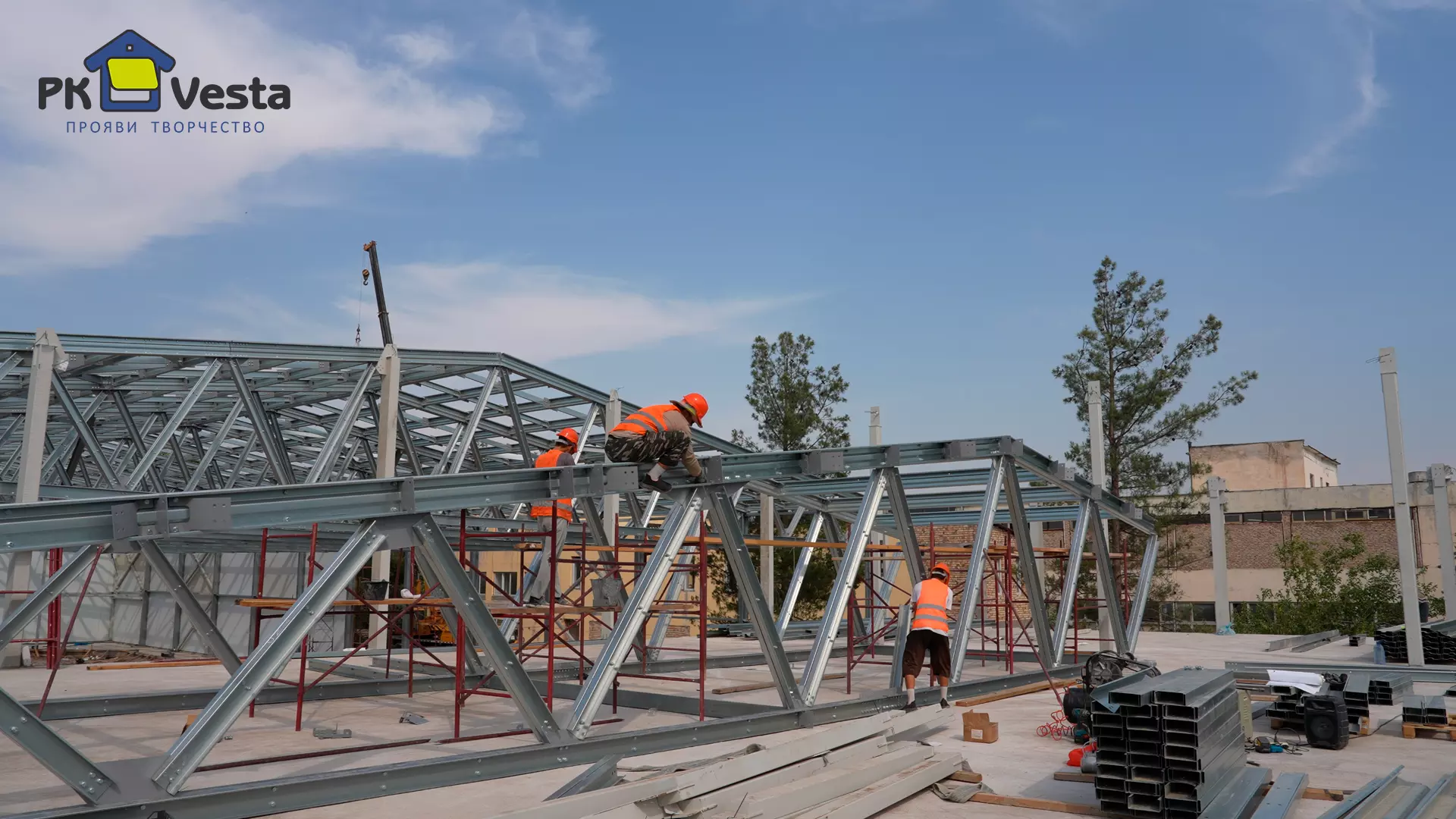 PK VESTA announces an order for a pre-engineered ice arena 30W x 80L x 6H made out of LSF in Tashkent, Uzbekistan