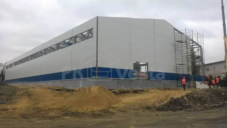 PK VESTA announces the beginning of assembly of a pre-fabricated furniture factory 26W х 64L х 7,2H in Okulovka, Russia