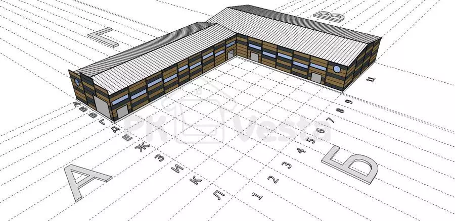 PK VESTA announces the order of the pre-engineered steel sports complex (18/27Wх52Lх8.5H) in Cherkessk, Russia