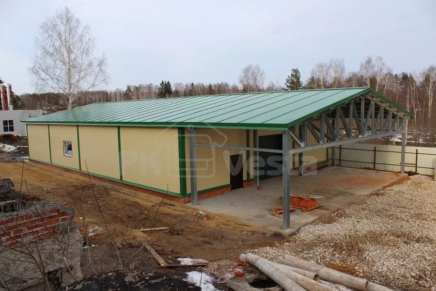 PK VESTA announces the completion of the assembly of a prefabricated workshop for the manufacture of road tiles 18Wx24Lx4H in Sarov, Russia