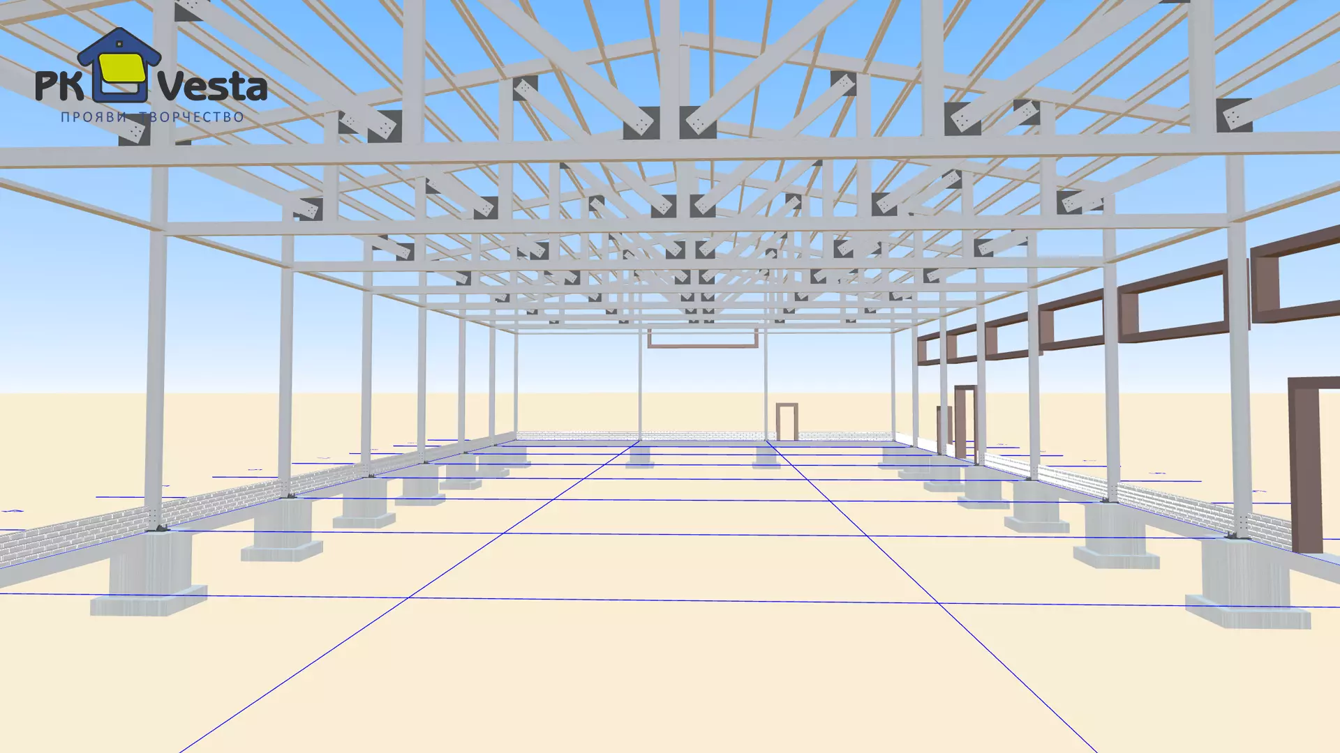 PK Vesta announces an order for a pre-engineered steel warehouse measuring 21W x 54L x 6H made out of LSGF in Astana, Kazakhstan