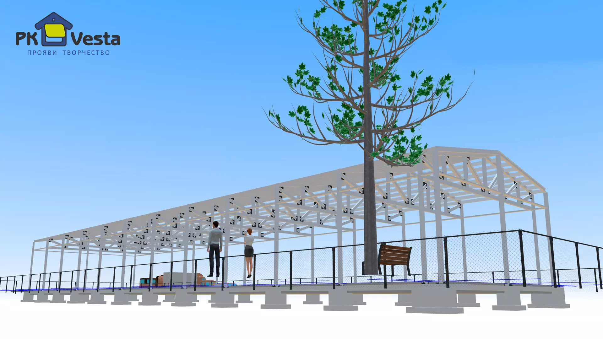 PK Vesta reports on the export order of the pre-engineered steel hangar 16W  x 67L x 6H (1,072 sq.m.) to Atyrau, Kazakhstan