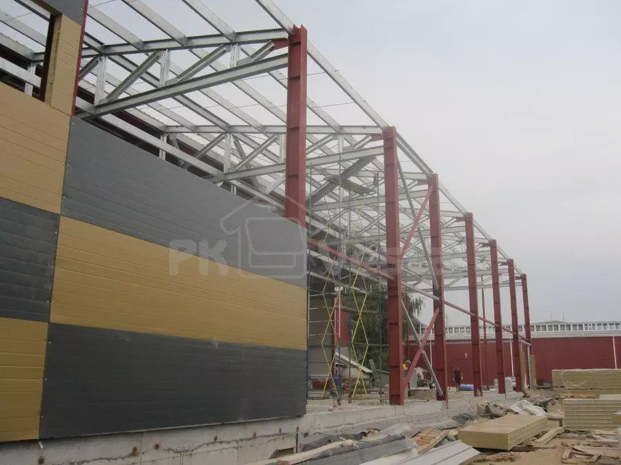 PK VESTA announces the assembly of a pre-engineered sports health center 18/27W x 52L x 8.5H near the city of Cherkessk, Russia