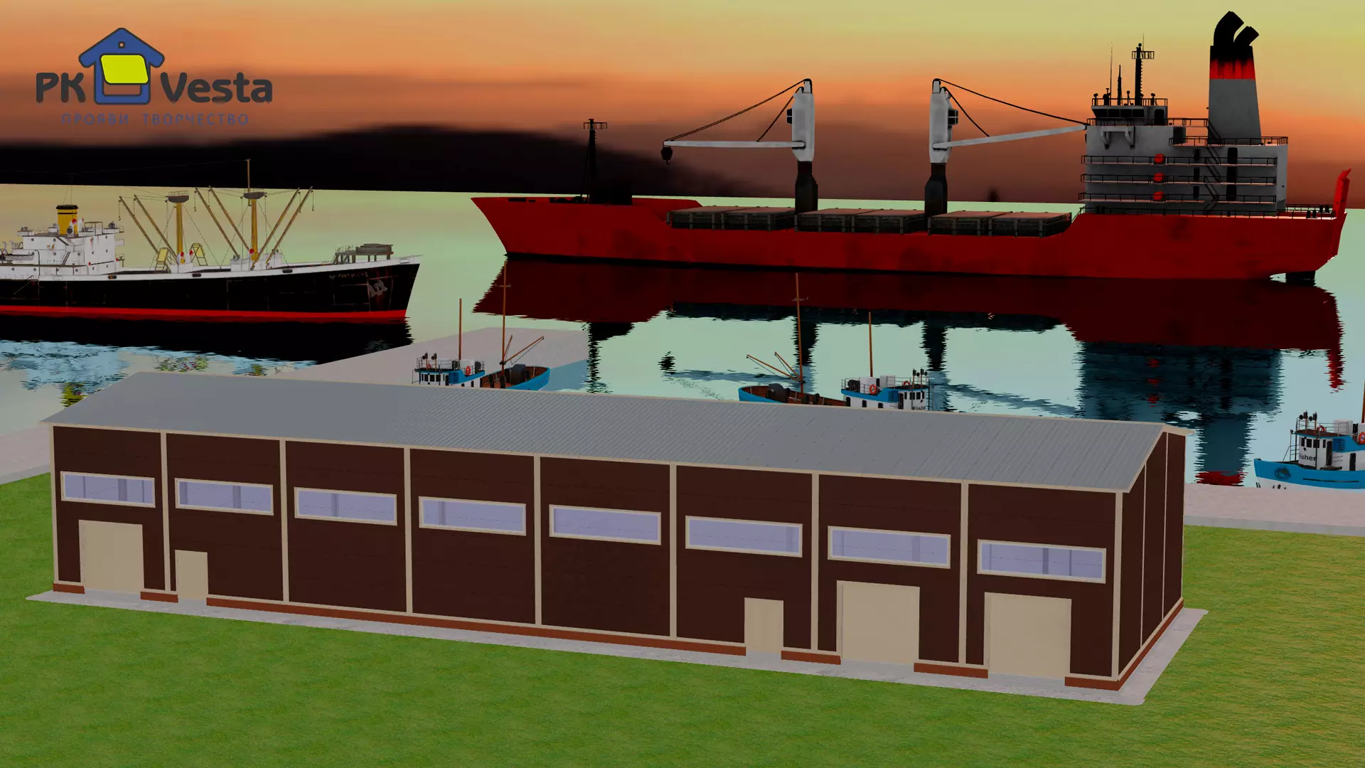 PK Vesta Plant announces an order for two pre-engineered repair bays measuring 15W x 30L x 6H and 15W x 48L x 6H for a unique biological station on Sakhalin Island, Russia