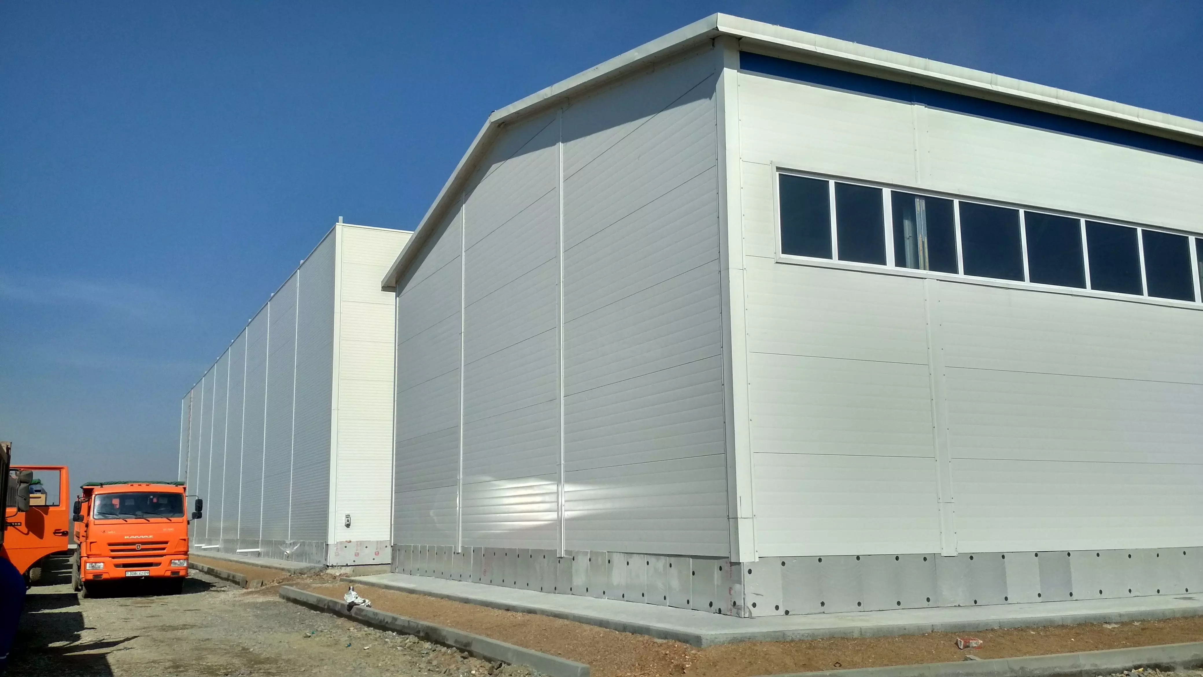 PK VESTA announces the completion of the aseembly of a pre-fabricated industrial complex 42W x 48L x 11H for the manufacture of road tiles in Astana, Kazakhstan