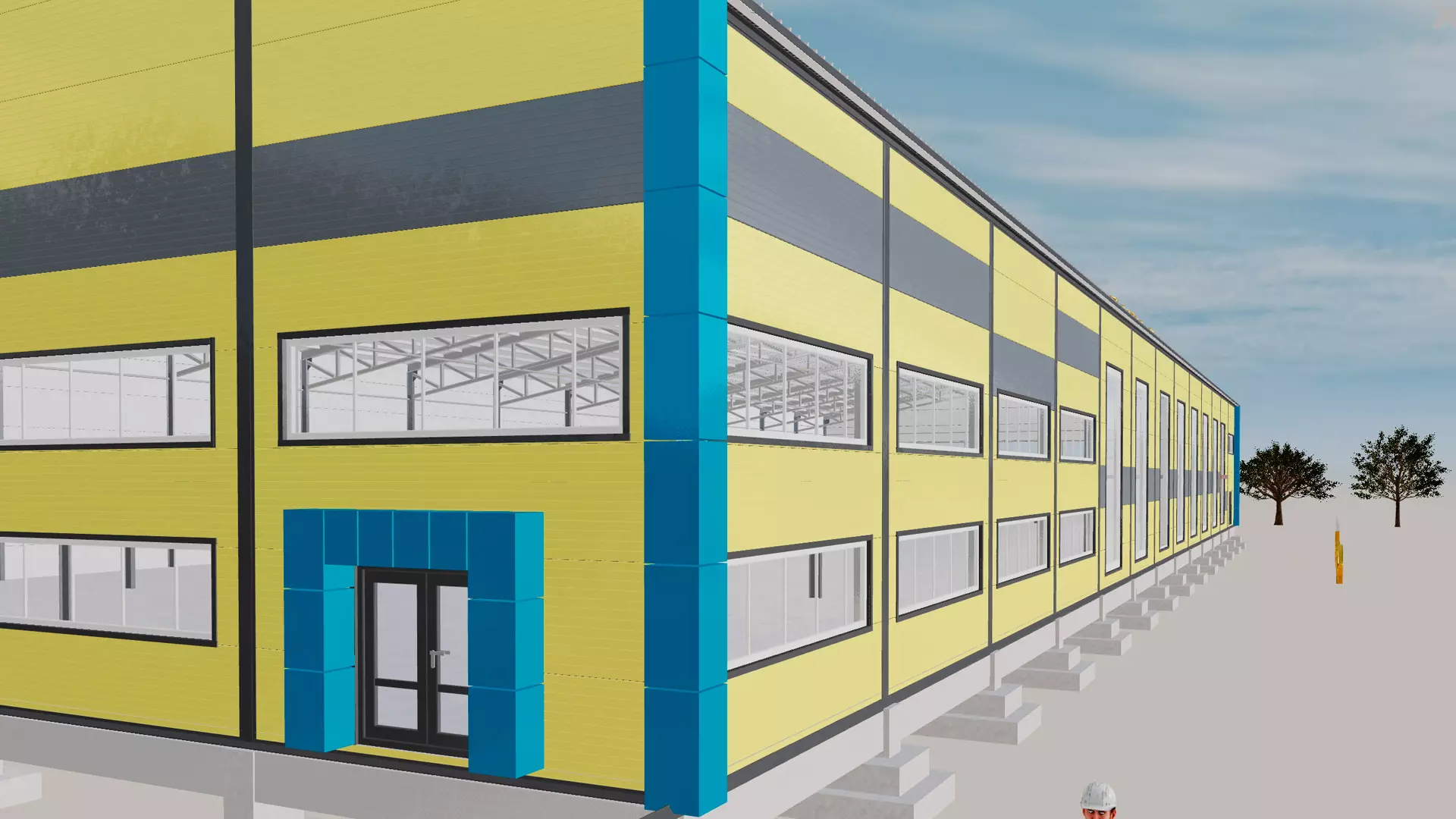 PK VESTA announces an order for a pre-engineered ice arena 30W x 80L x 6H made out of LSF in Tashkent, Uzbekistan