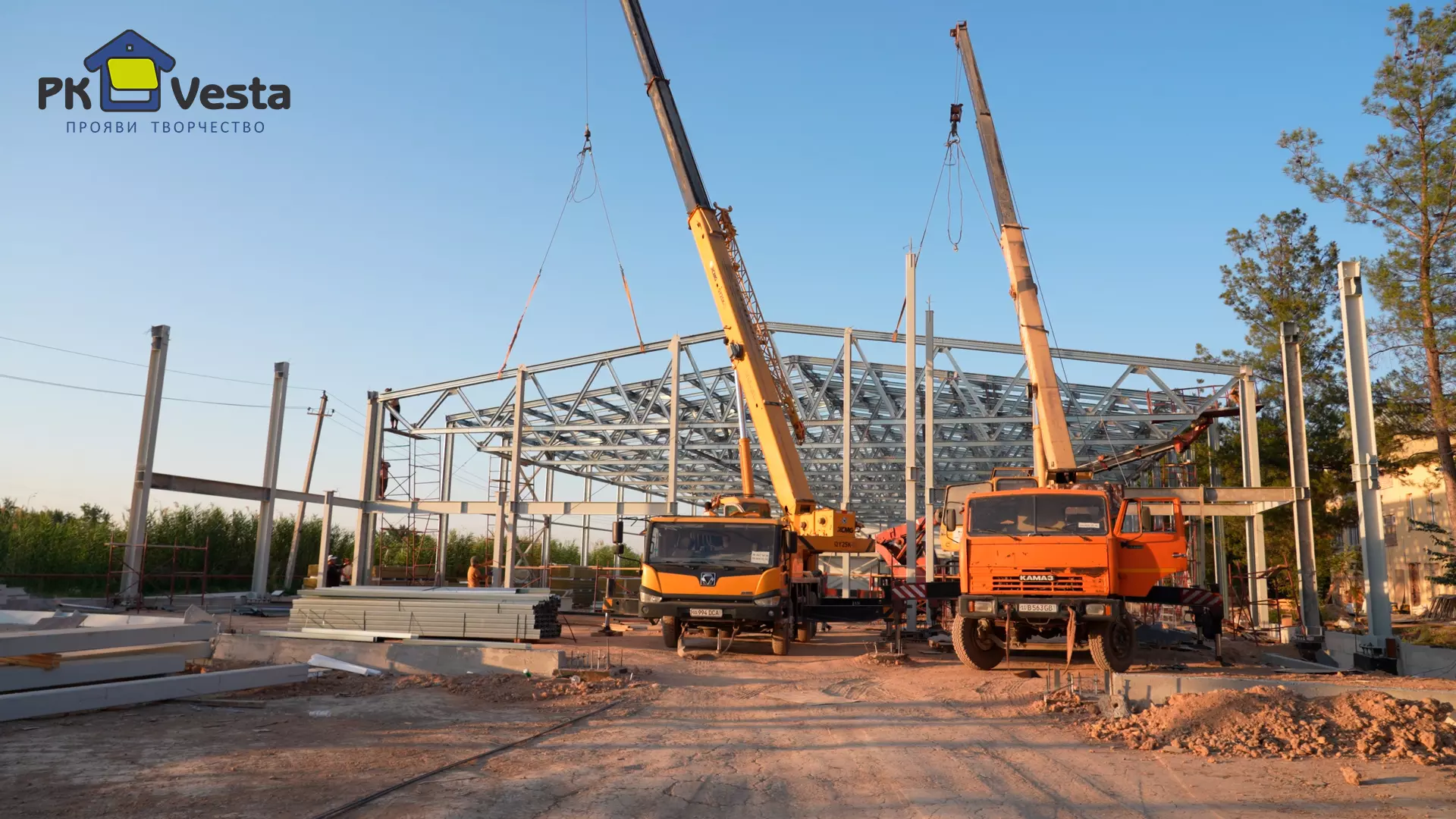 PK VESTA announces an order for a pre-engineered ice arena 30W x 80L x 6H made out of LSF in Tashkent, Uzbekistan