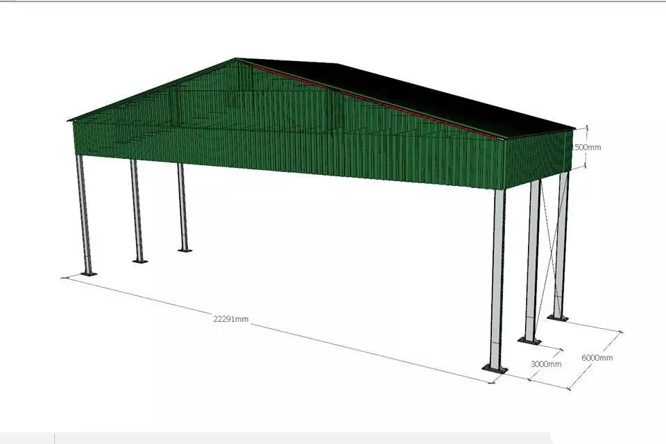 PK Vesta announces the order of the pre-fabricated canopy 22W x 6L x 4.5H for garbage storage in Serpukhov, Russia