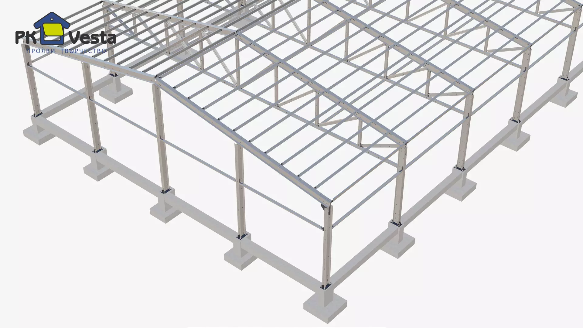 PK VESTA announces an order for a pre-engineered school, gym and cafeteria 21W x 56L x 3.5H (1 174 sq.m.), made out of Light Steel Framing in Gurzuf, Crimea, Russia