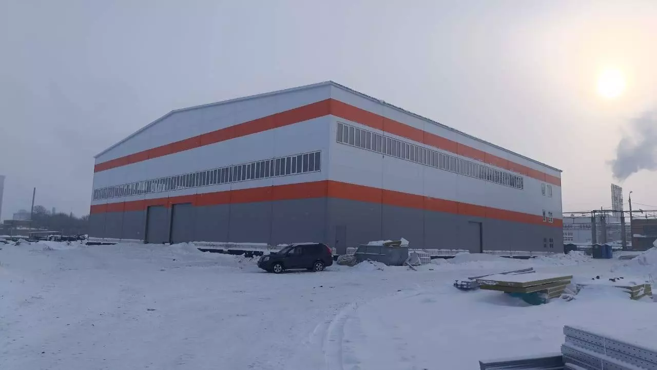 PK Vesta plant announces an order for a pre-fabricated workshop 48x48x10 for the production of suitcases in Uzlovaya, Russia