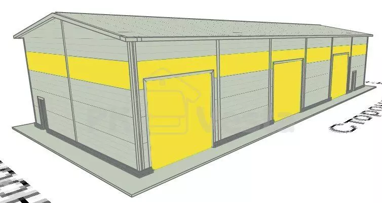 PK Vesta announces the order of a prefabricated steel body shop / warehouse 12W х 30L х 6H for repair of trucks in St. Petersburg, Russia.