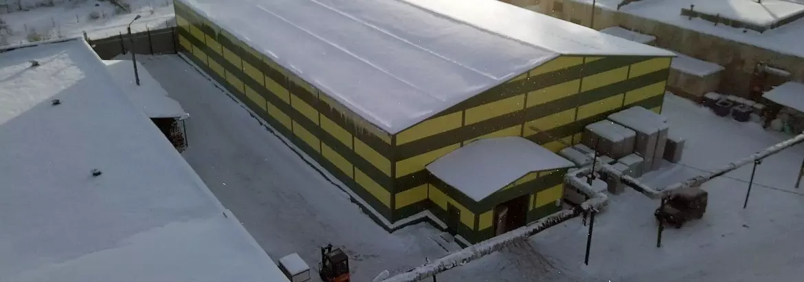 105. Prefabricated vegetable processing center and warehouse  29 x 50 x 7.1 in Tula, Russia