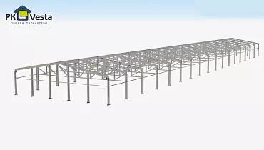 203. Pre-engineered superstructure 20W x 102L x 1H (2,040 sq.m.) made out of LSGF in Shymkent, Kazakhstan.