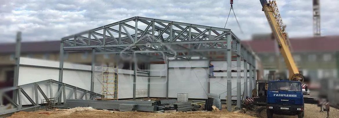 80. Prefabricated steel warehouse for the storage of military equipment 18 x 84 x 6 in Kaluga, Rossia