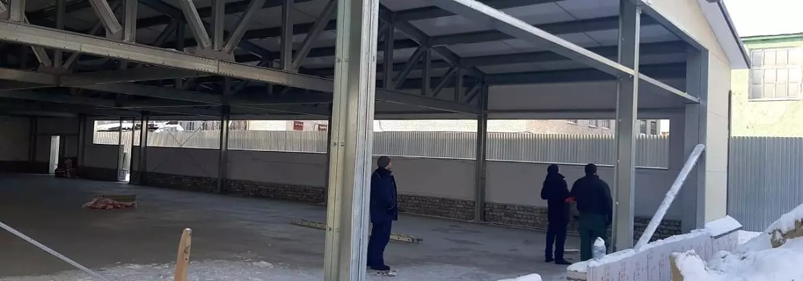 141. Pre-fabricated supermarket 18х36х3 in Ryazan, Russia