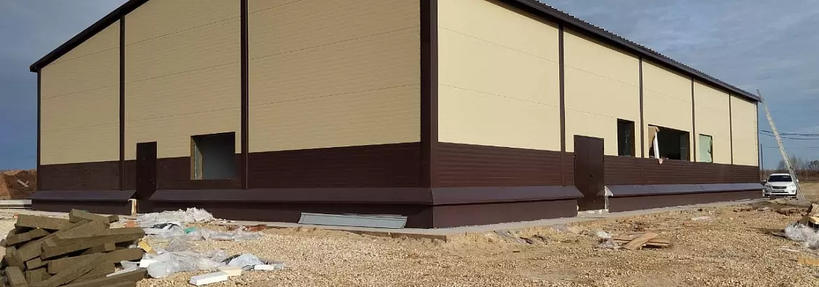 186. Pre-engineered cheese factory 18W x 30L x 4H in the Kanerga village, Russia.