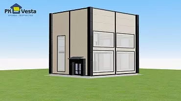 215. Pre-engineered office/museum (10W x 15L x 3.6/3H) in Saki, Crimea, Russia.