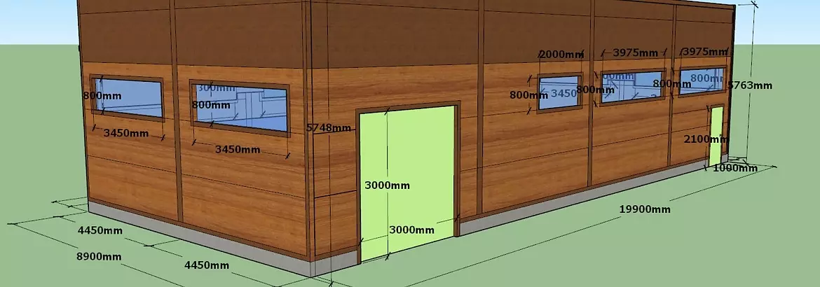 109. Pre-engineered auto repair centre 8.9 х 19 х 3.6  in Novomoskovk, Russia