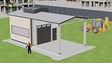 213. Pre-engineered 6W x 12L x 4H apple cider production hall in Bogoroditsk, Russia