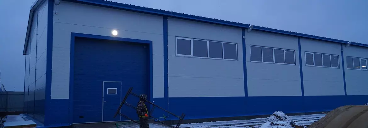99. Prefabricated steel warehouse of Chinese auto parts 18 х 54 х 7 in Chekhov, Russia